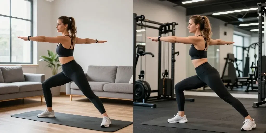 Application sport à la maison versus en salle : les différences invisibles