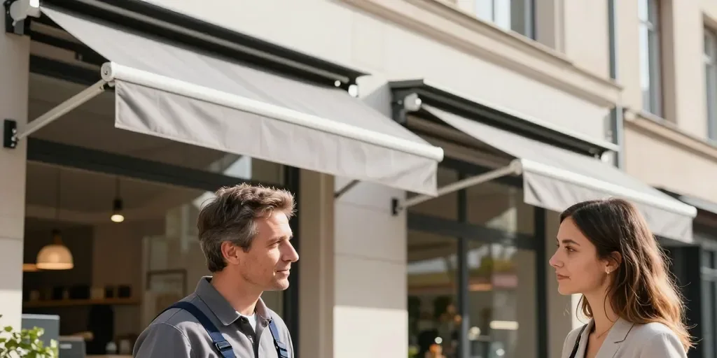 Store banne pour professionnel : le coffre ou le monobloc, que choisir?