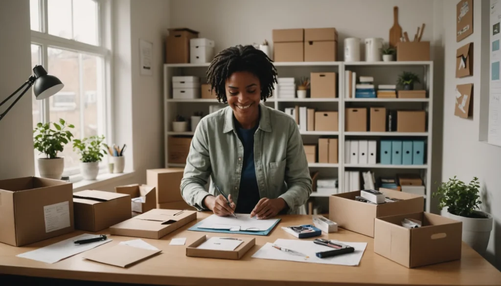 travailler à domicile emballage