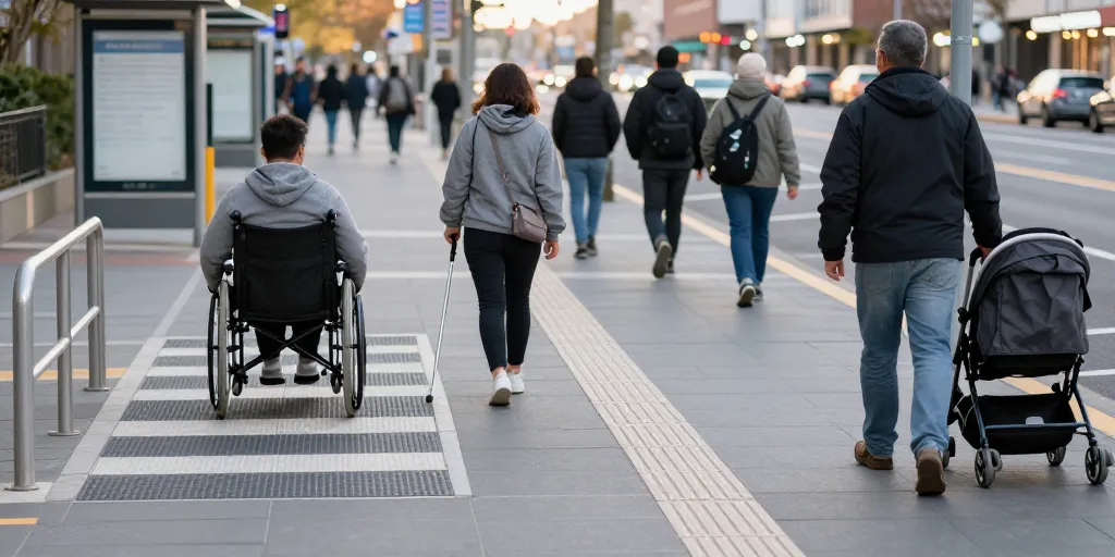 Des espaces urbains accessibles grâce aux équipements de voirie