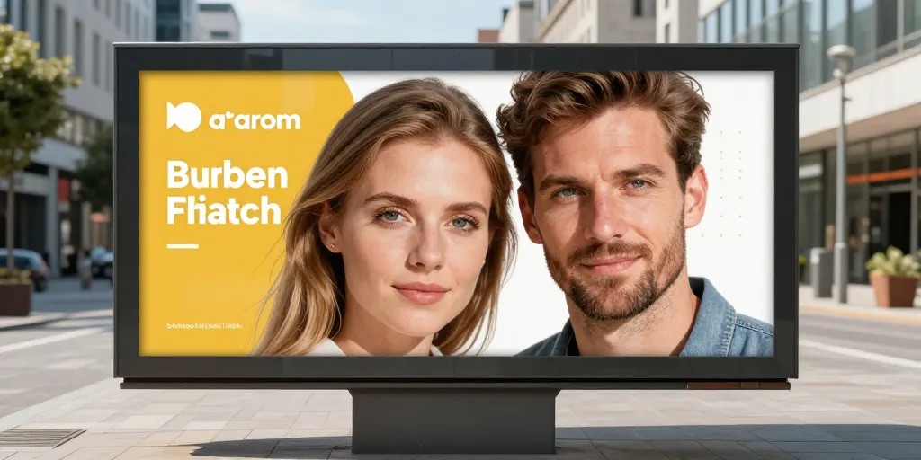 panneau publicitaire personnalisé