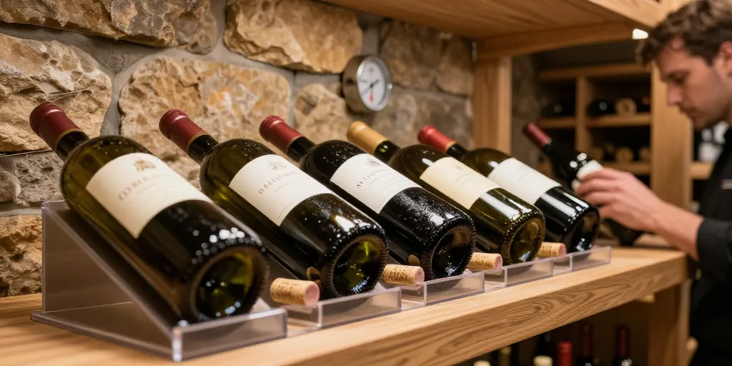 presentoir bouteille de vin
