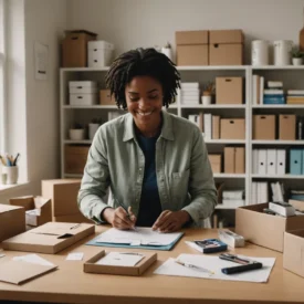 travailler à domicile emballage